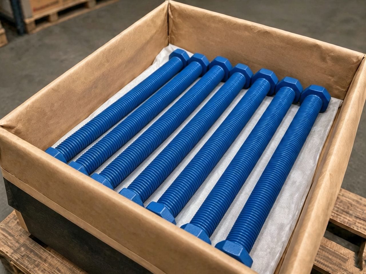 High-tensile hex bolt with nut